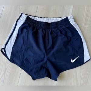 Nike Blue and White Athletic Shorts Lightweight Design